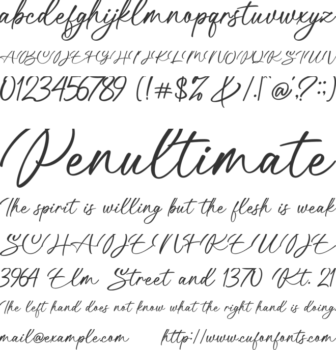 Bentagone font preview