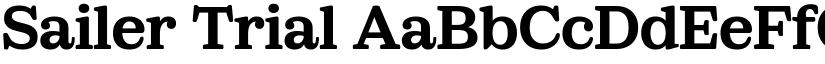 Sailer Trial font