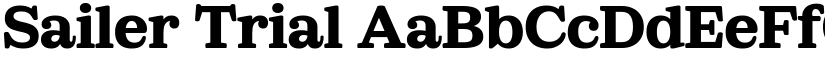 Sailer Trial font