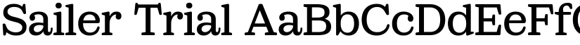 Sailer Trial font