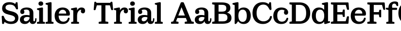 Sailer Trial font