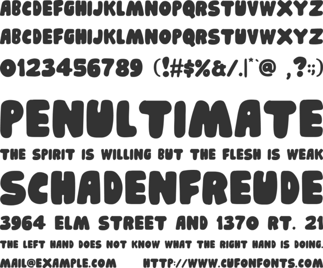 Picky Charm font preview