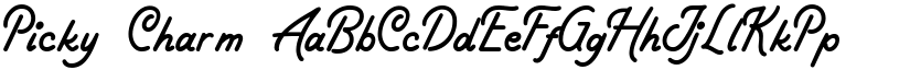 Picky Charm font