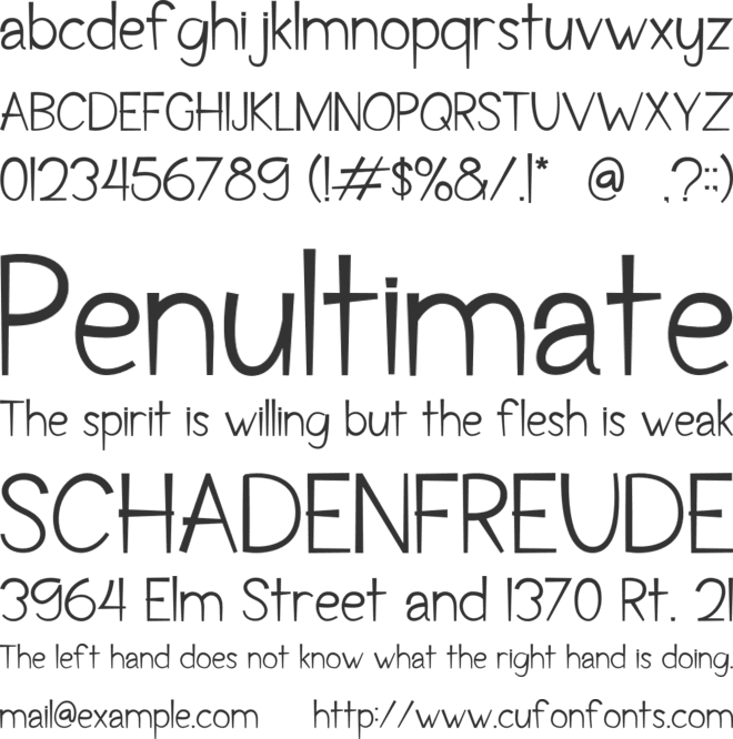 Love Language font preview
