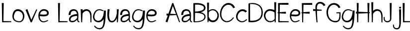 Love Language font