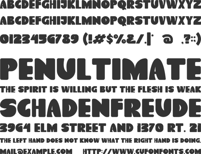 FUNNY  COMIC font preview