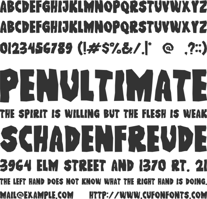 Broken font preview