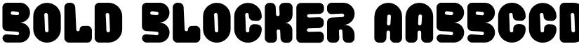 Bold Blocker font