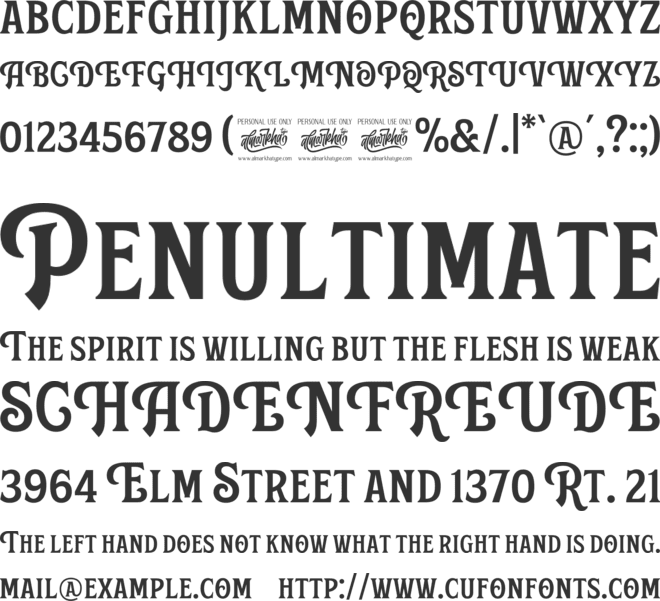 Royal Knight font preview