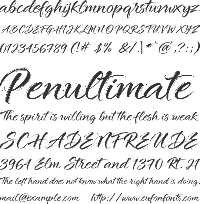 Original Motion font preview