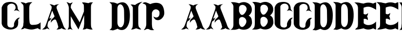 Clam Dip font