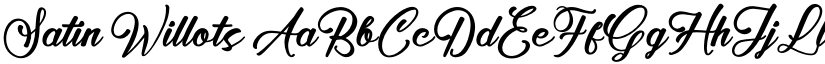 Satin Willots font