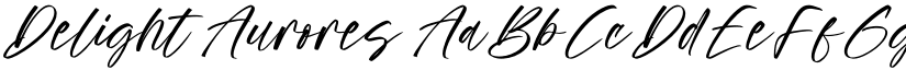 Delight Aurores font download