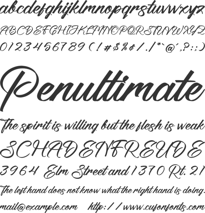 Blush Ateliny font preview