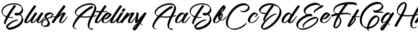 Blush Ateliny font download