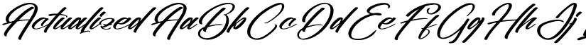 Actualized font