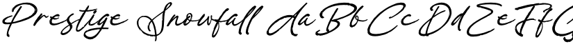 Prestige Snowfall font download