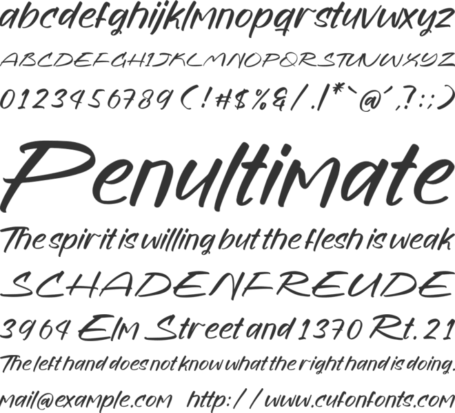 Craftman Guzman font preview