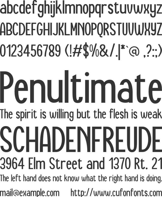 Snowie font preview