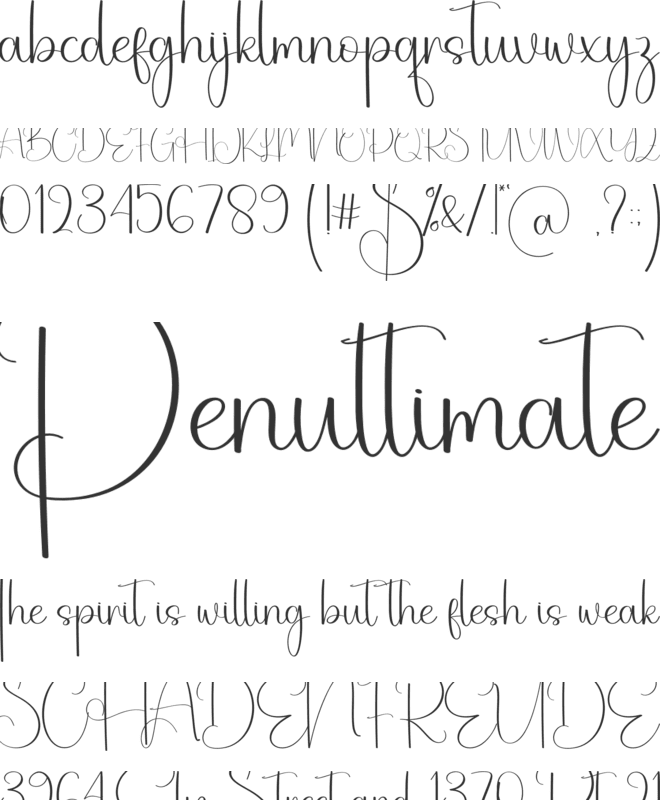 Buttergarlic font preview