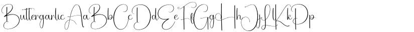 Buttergarlic font