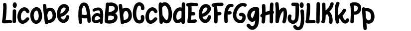 Licobe font
