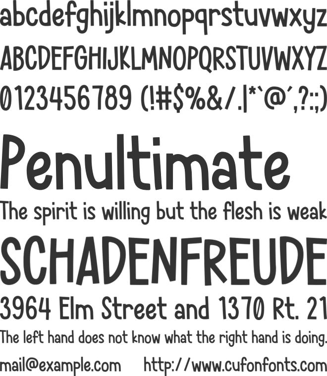 Applejuice font preview