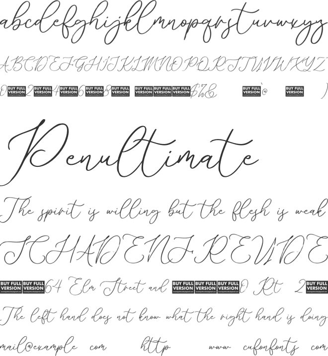 Dramatica Martiany AT font preview