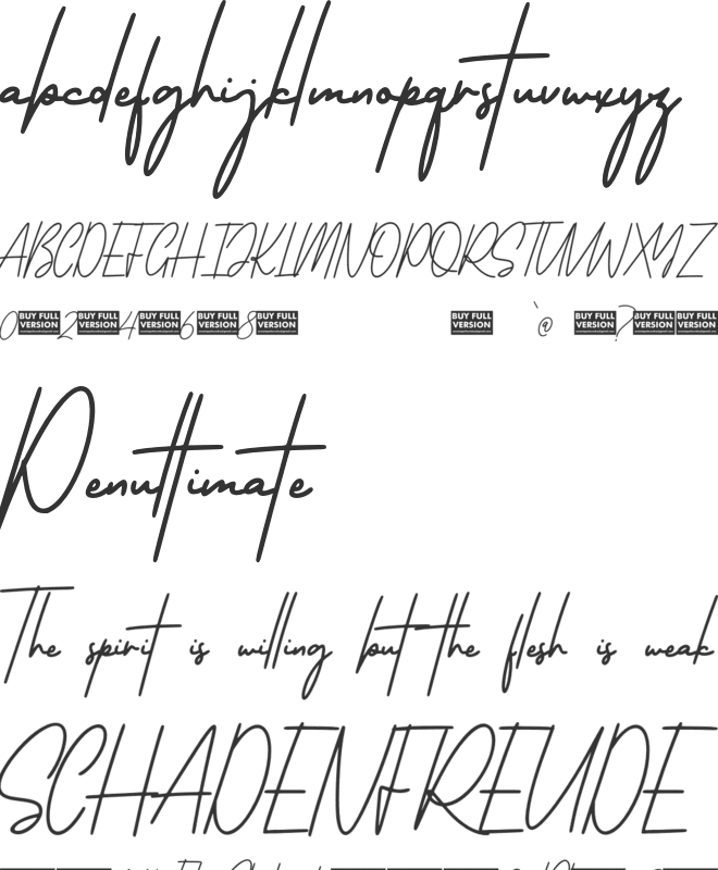 AT Gateway Signature font preview