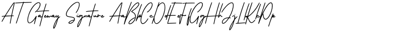 AT Gateway Signature font download