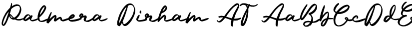 Palmera Dirham AT font
