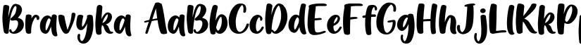 Bravyka font download