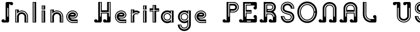 Inline Heritage PERSONAL USE font download