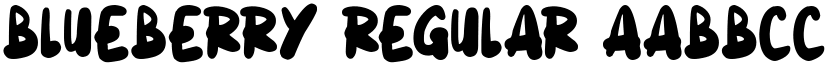 Blueberry Regular font