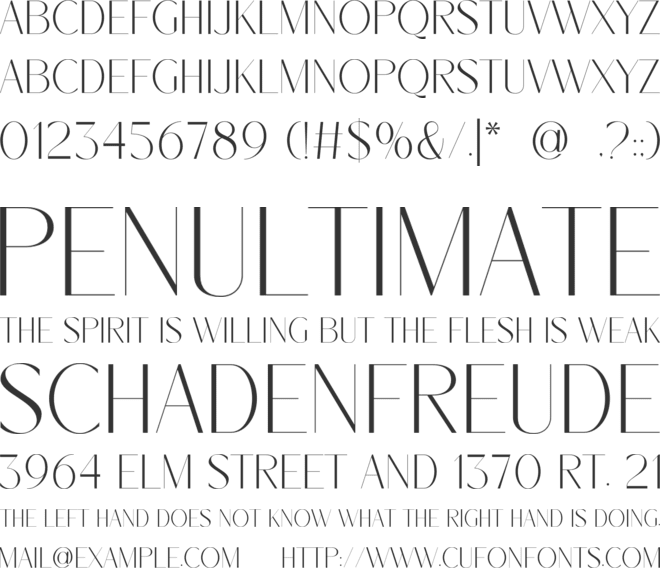 Chalero font preview
