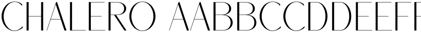 Chalero font