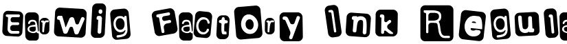 Earwig Factory Ink Regular font