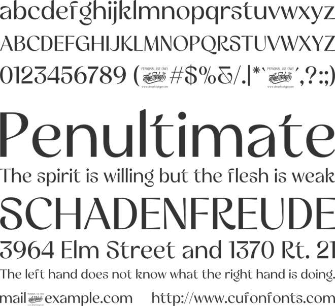 Castelia Sans font preview