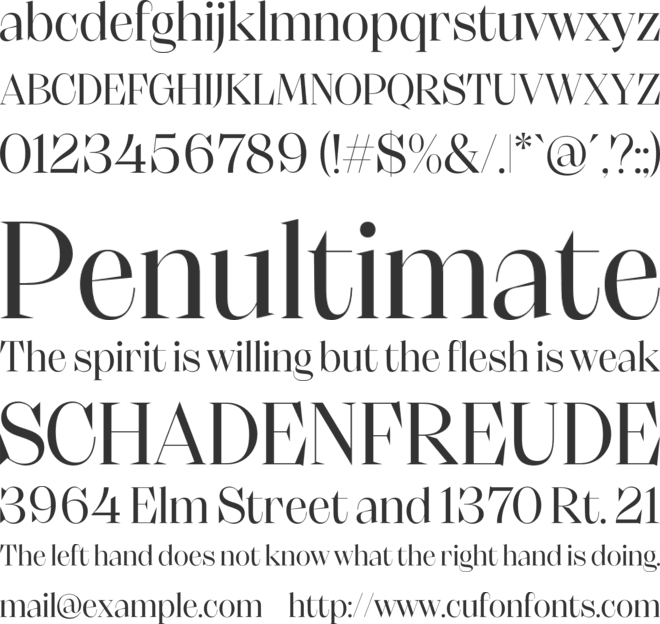 Clayze Trial font preview