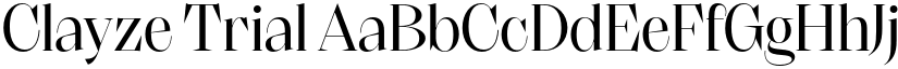 Clayze Trial font
