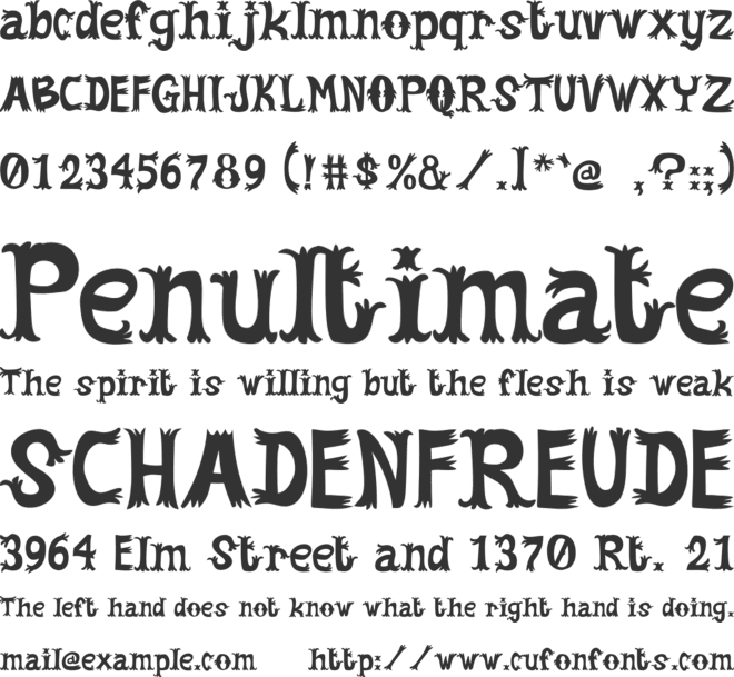 DALAHARA font preview