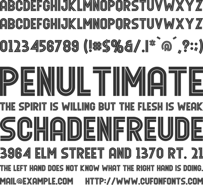 Moskavic font preview