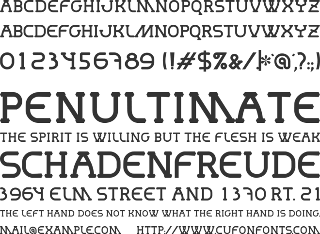 Mastum font preview