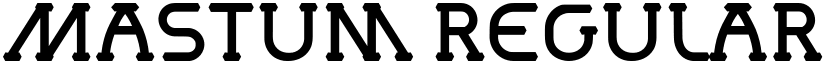 Mastum Regular font