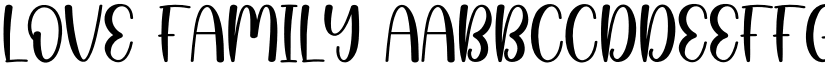 Love Family font