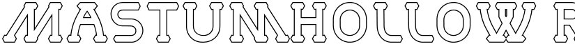MastumHollow Regular font