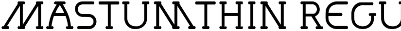 MastumThin Regular font