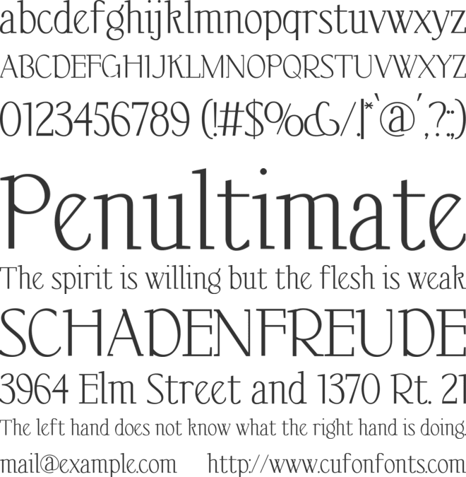 Elesthin Bloom font preview