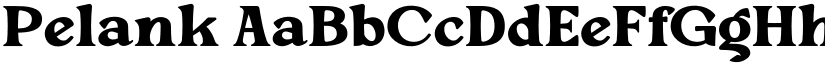 Pelank font