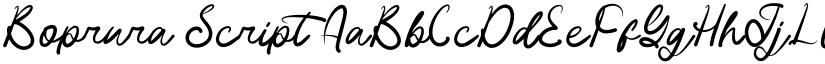 Boprura Script font